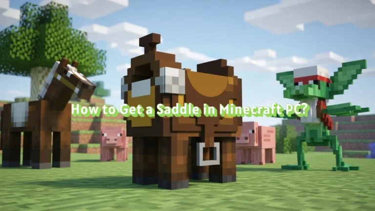 How to Get a Saddle in Minecraft PC?