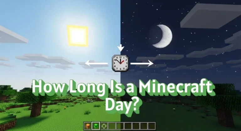 Minecraft day and night cycle showing real-time duration of a full day